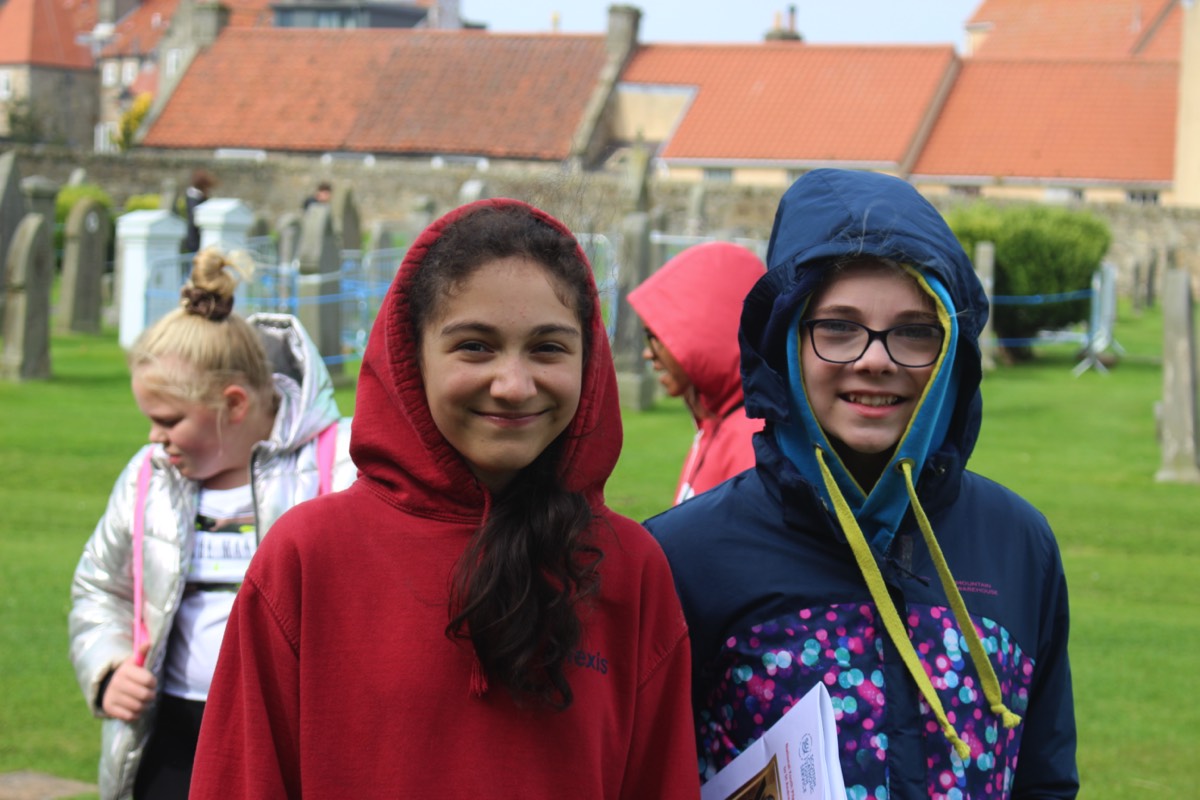 Young ‘hoodies’ Enjoying the bracing Fife air