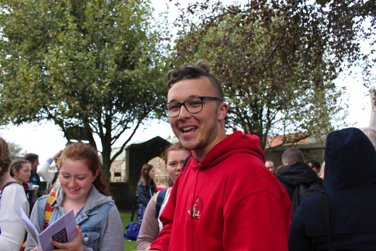 Young parishioner from Falkirk looking cool