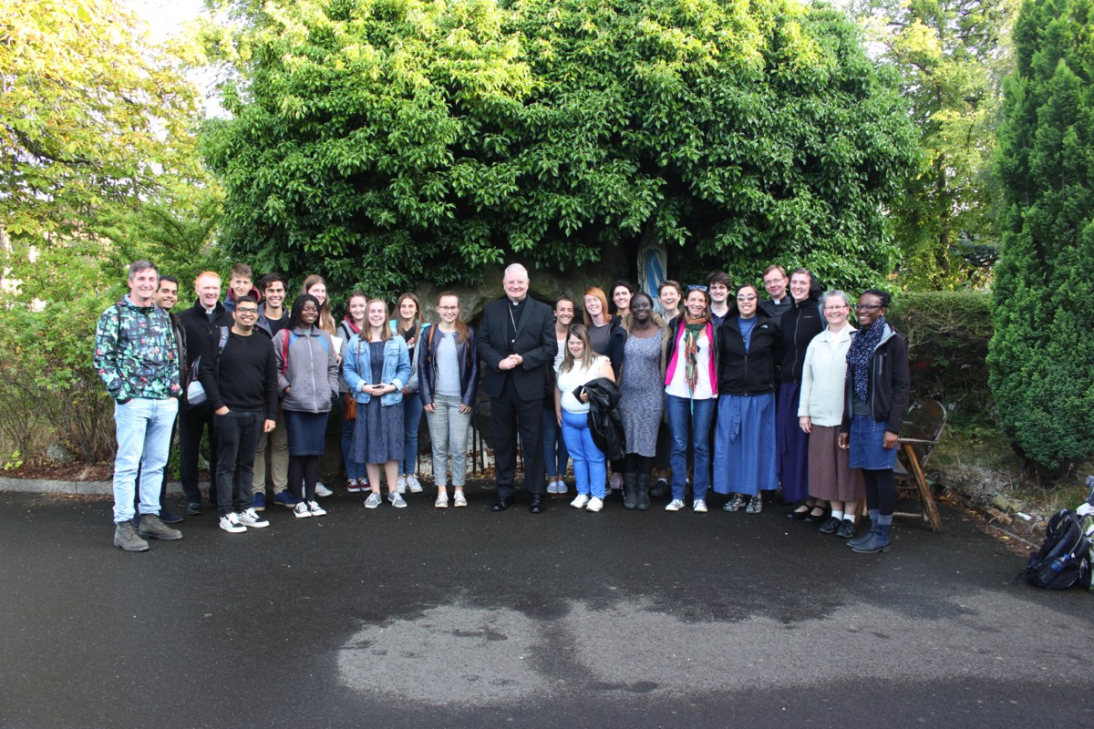 Young parishioners of the Archdiocese with His Grace